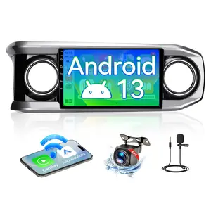 Android 13 Car Stereo Radio for Toyota Tacoma 2016 2017 2018 2019 2020 2021 2022, 10" Touch Screen Support Wireless Carplay Android Auto/WiFi/Bluetooth/GPS/Mirrorlink/Backup Camera