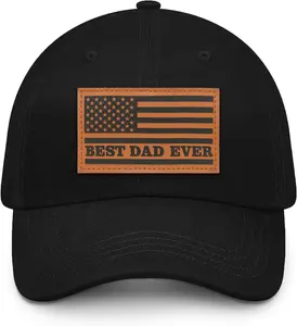 America Flag Best Dad Ever Hat Fathers Day Birthday Gifts for Dad from Daughter Son Wife, Black