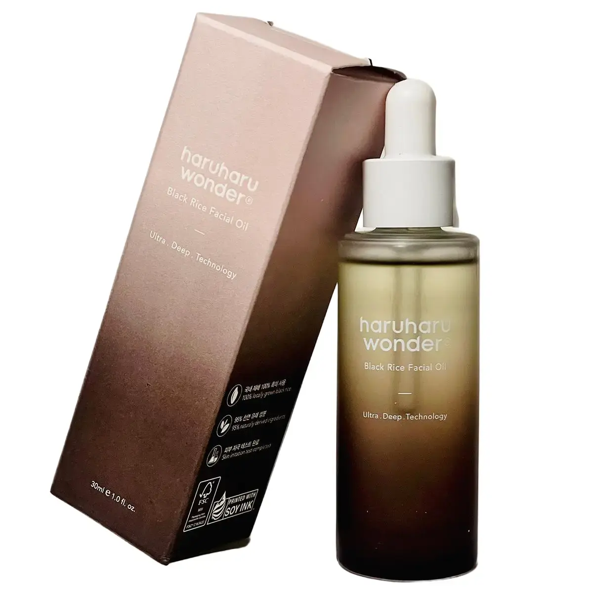 Haruharu WONDER Black Rice Facial Oil Hydrating Skincare Serums Skin Repair Radiant