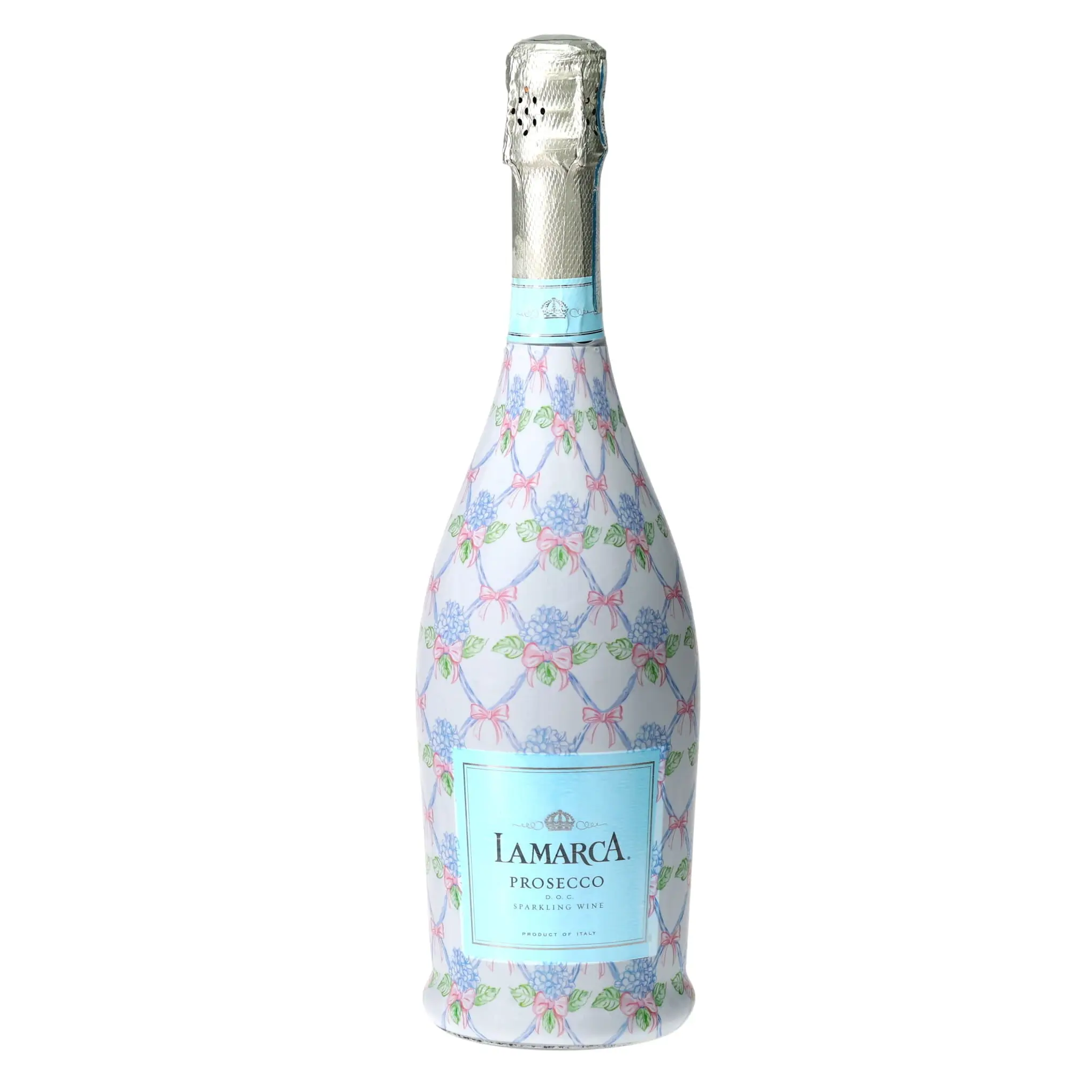 Hydrangea Lattice Prosecco Bottle Wrap