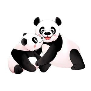 Two pandas