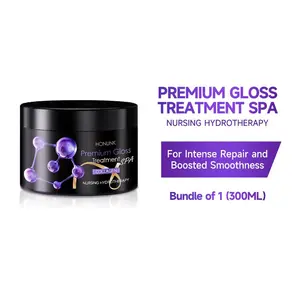 Honlink Collagen Gloss Treatment SPA Hair Care-Repair Argan Oil Collagen Keratin Nursing Hydrotherapy Moisturizing Hair Care For All Hair Types