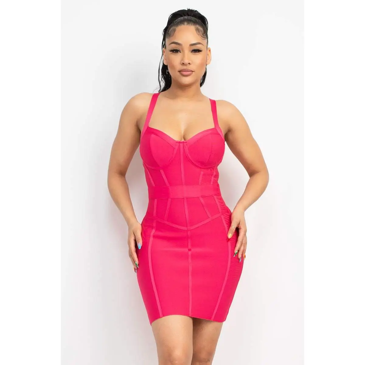 Sweetheart Wide Strap Bandage Dress Sweetheart Wide Strap Bandage Dress