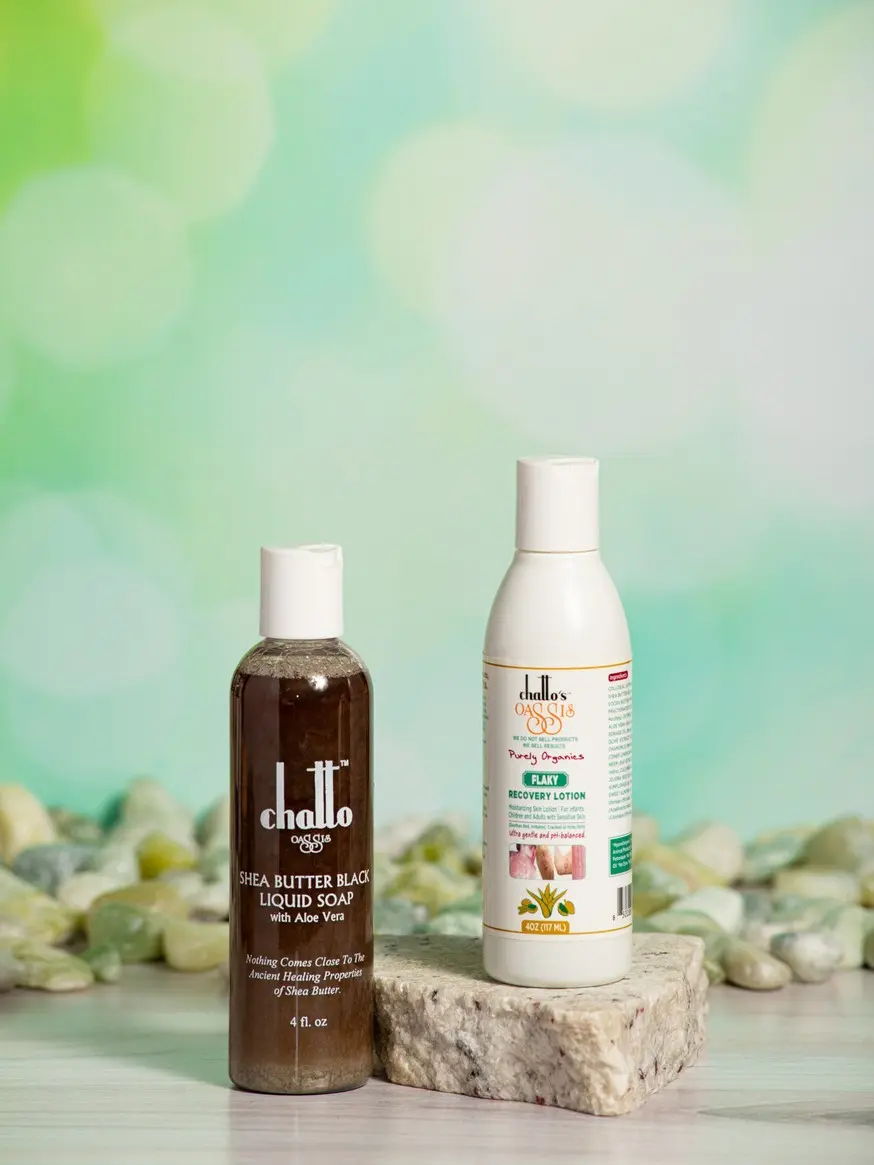 Chatto Advanced Organic Cleansing Soap & Scaly Skin Recovery Lotion Duo - Soothing Moisture Repair Set for Dry, Red & Irritated Skin - Deep Cleansing, Moisturizing & Hydrating - Plant-Based Face & Body Care for Children & Adults - Daily Skincare