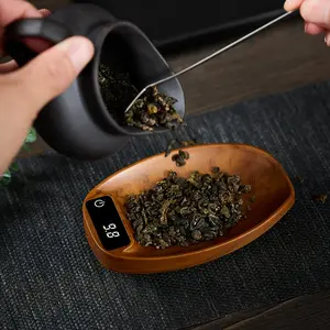 Rechargeable Mini Tea Scale, Spice Herb Birdnest Scale, 200g/0.1g Precision, Coffee Bean Electronic Kitchen Scale, Backlit LCD Display