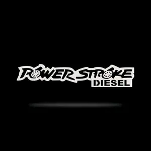 Power (stroke) diesel truck decal multiple colors 11x3 inches stickers car decal