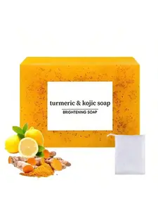 Turmeric & Lactic Acid Brightening Soap — 100% natural skincare, suitable for daily use — gentle formula that evens skin tone