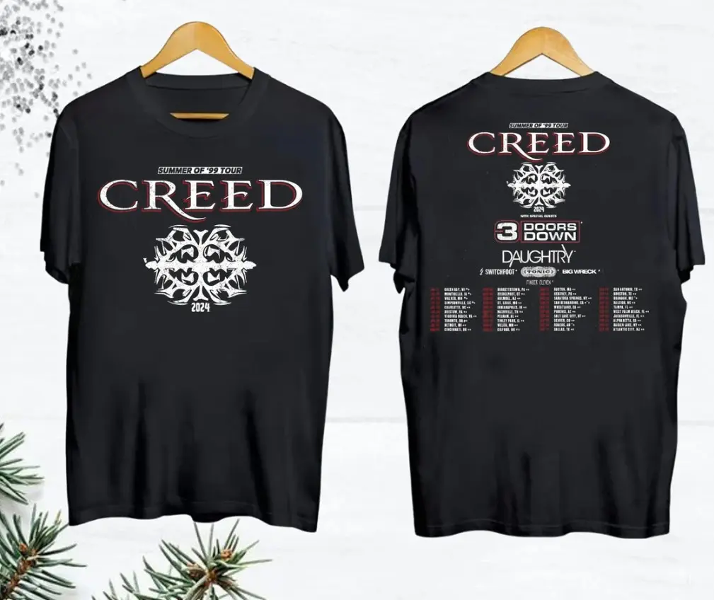 Creed Metal Shirt, Retro Creed Band Shirt, Creed Band Fan Shirt, Creed 2024 Tour Shirt, Rock Band Creed Graphic Shirt, Creed Concert Shirt