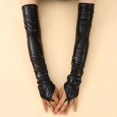 Women's Elegant Long Fingerless Gloves, Plain Fitted Design, Perfect for Parties & Opera, Fall/winter Fashion Accessory, Hand Gloves