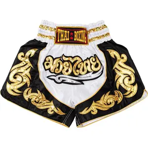 Muay Thai Shorts for Men Women Slim Cut MMA Boxing Shorts Training Kickboxing Clothing Martial Arts Trunks