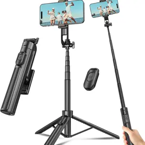 Retractable Selfie Stick Tripod, 1 Count 360° Rotating Anti-shake Phone Tripod with Remote Control, Tripod Stabilizer, Universal Stand for Mobile Phones & Cameras