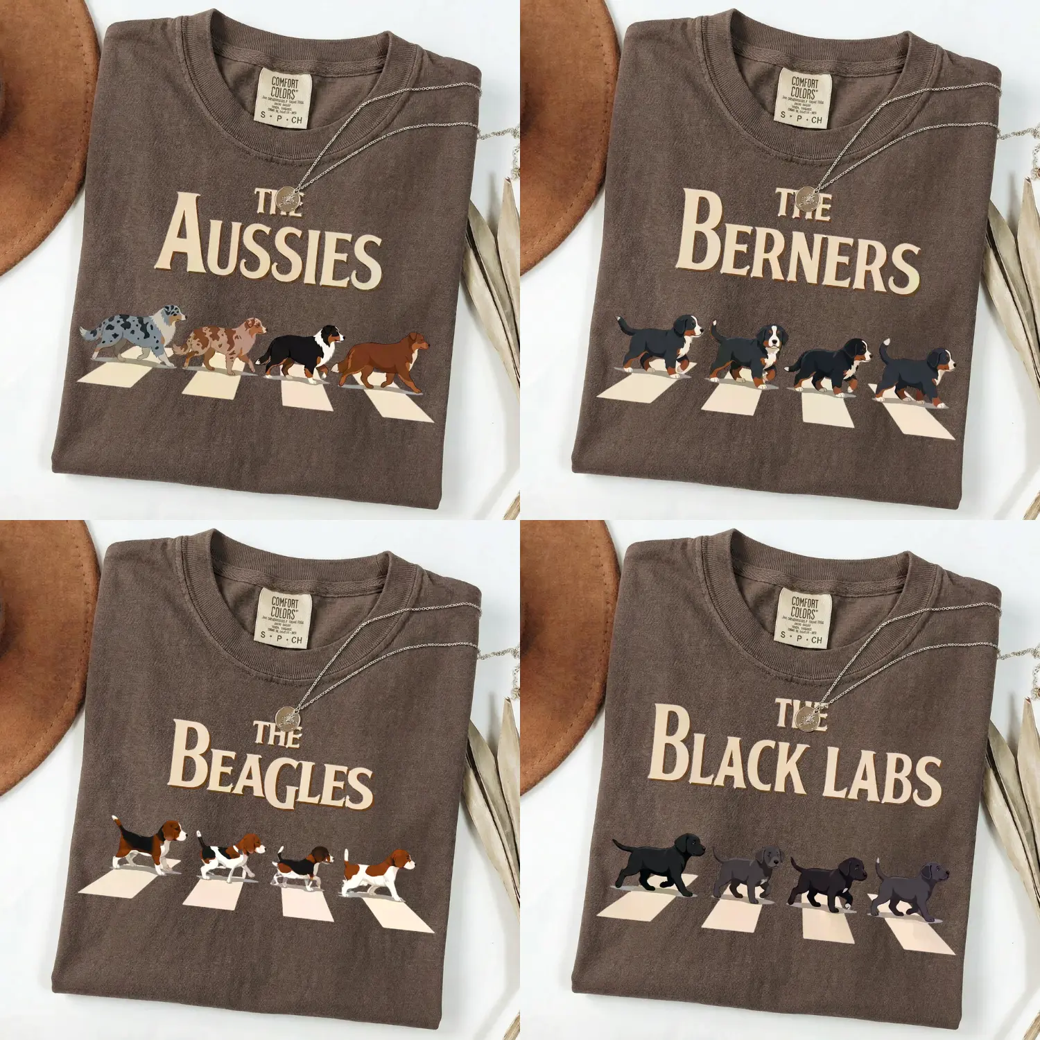 Comfort Colors Custom Vintage Dog Shirt, 50+ Breeds Dog Walking Tee, Corgi German Shepherd Dachshund Golden Retriever Labradoodle Poodle Gift Shirt