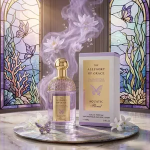 The Allegory of Grace: Aquatic Floral EDP 3.4fl.oz, 100ml - A Majestic Garden in a Bottle Aquatic, Floral Fragrance for Women