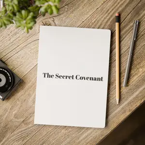 Softcover Journal — “The Secret Covenant” Minimalist Notebook with QR Code Back