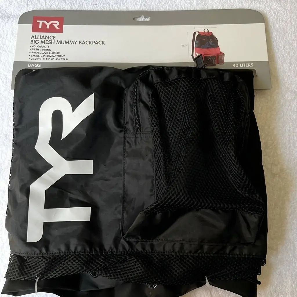Alliance Big Mesh Mummy Backpack Black 40L Capacity