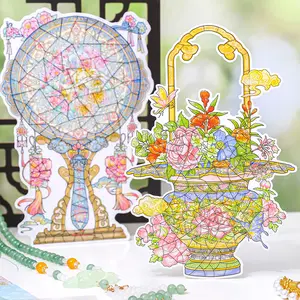 Puzzle Stickers: Dusty Ancient Style Series, Chinese Trend Creative Journal Material Collage DIY Decorative Elements