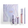 r.e.m. beauty x Wicked: For Good Glinda Makeup Set - liquid eyeshadow, glow stick, lip liner, glossy balm, soft lavender and pink shades, opalescent lip color