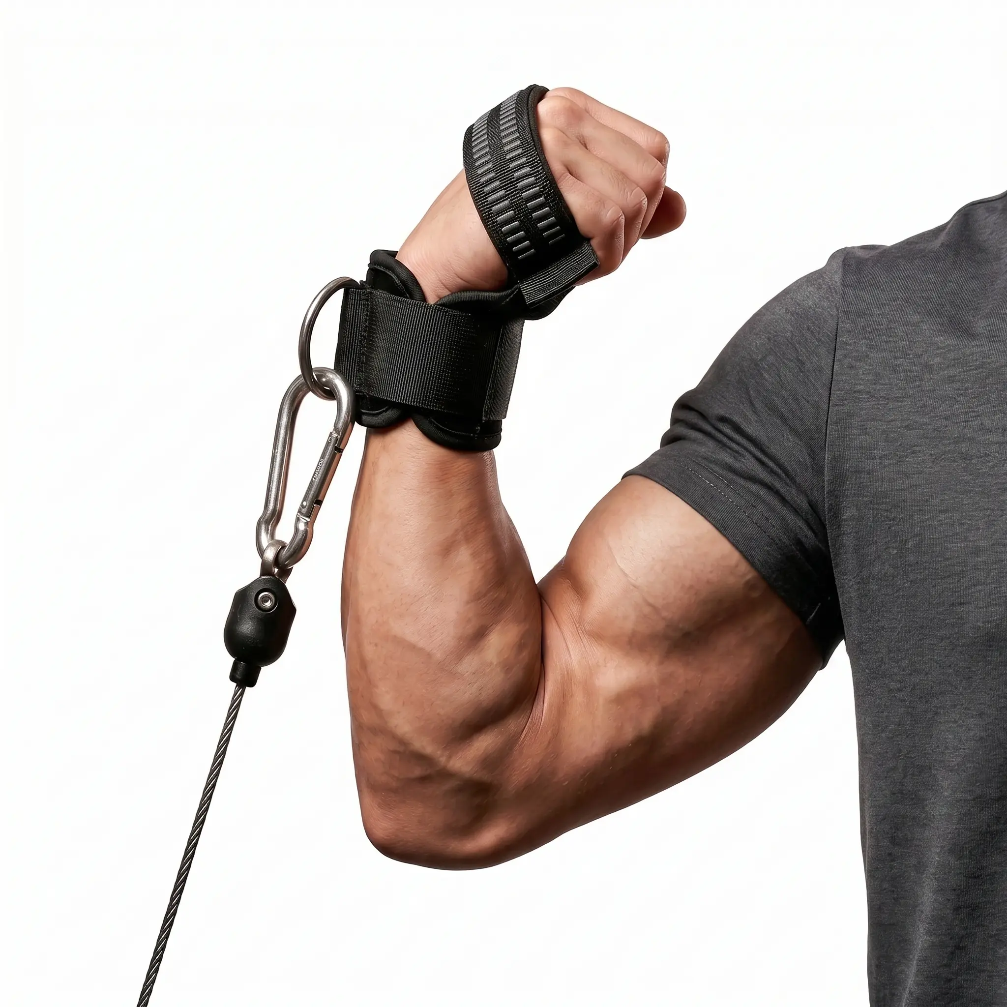 Multi-Purpose Lifting Straps & Wrist Cuffs for Cable Machine | Heavy Duty Steel D-Rings & Thick Neoprene Padding | Versatile Gym Accessories for Deadlifts, Rows, & Isolation Workouts (Men & Women) non-slip strap