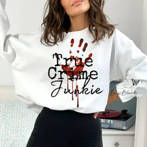 True Crime Junkie Crewneck  Sweatshirt t