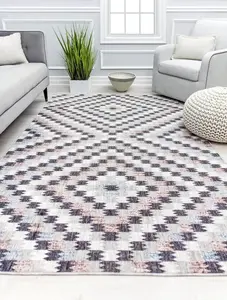 Mason Brooks RA31568 8 x 10 ft. Cressida CA35A Eternity Gray Geometric Contemporary Gray Area Rug