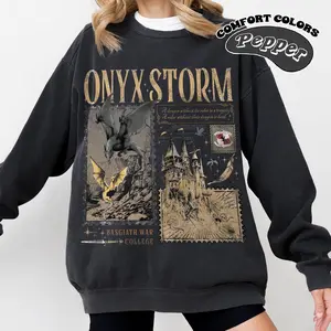 Onyx Storm Sweatshirt ,Fourth Wing Series, Dragon Rider , Bookish Sweat Gift For Book Lover , Tairn&Andarna ,Fantasy book