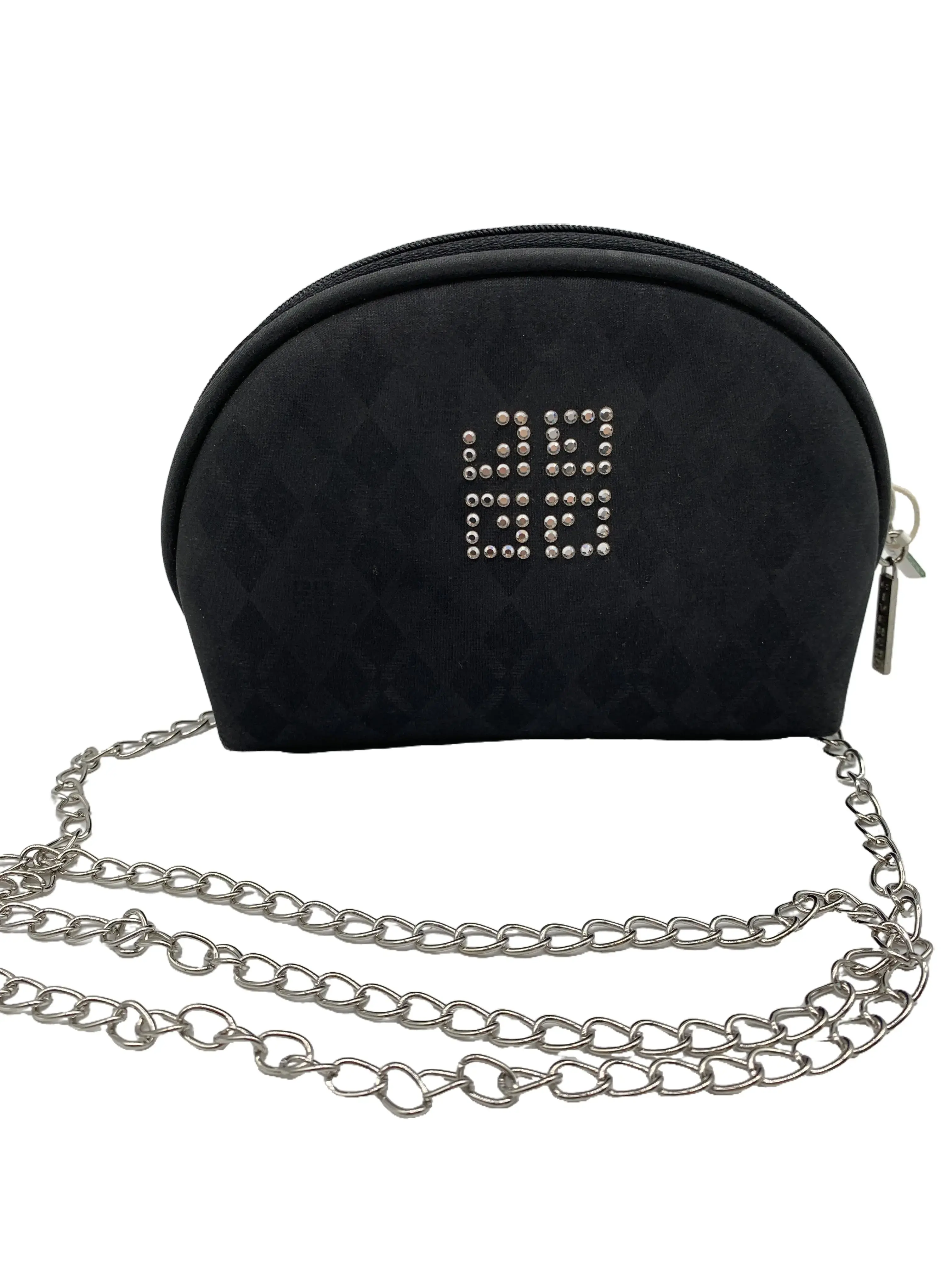 Pre-owned GIVENCHY Black Rhinestone Shell Crossbody Pouch/JJ04126349/6349