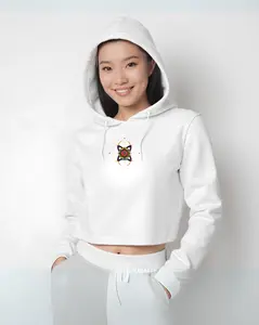 I AM ART: Unisex cropped hoodie Neon Dreams, Futuristic Reflections