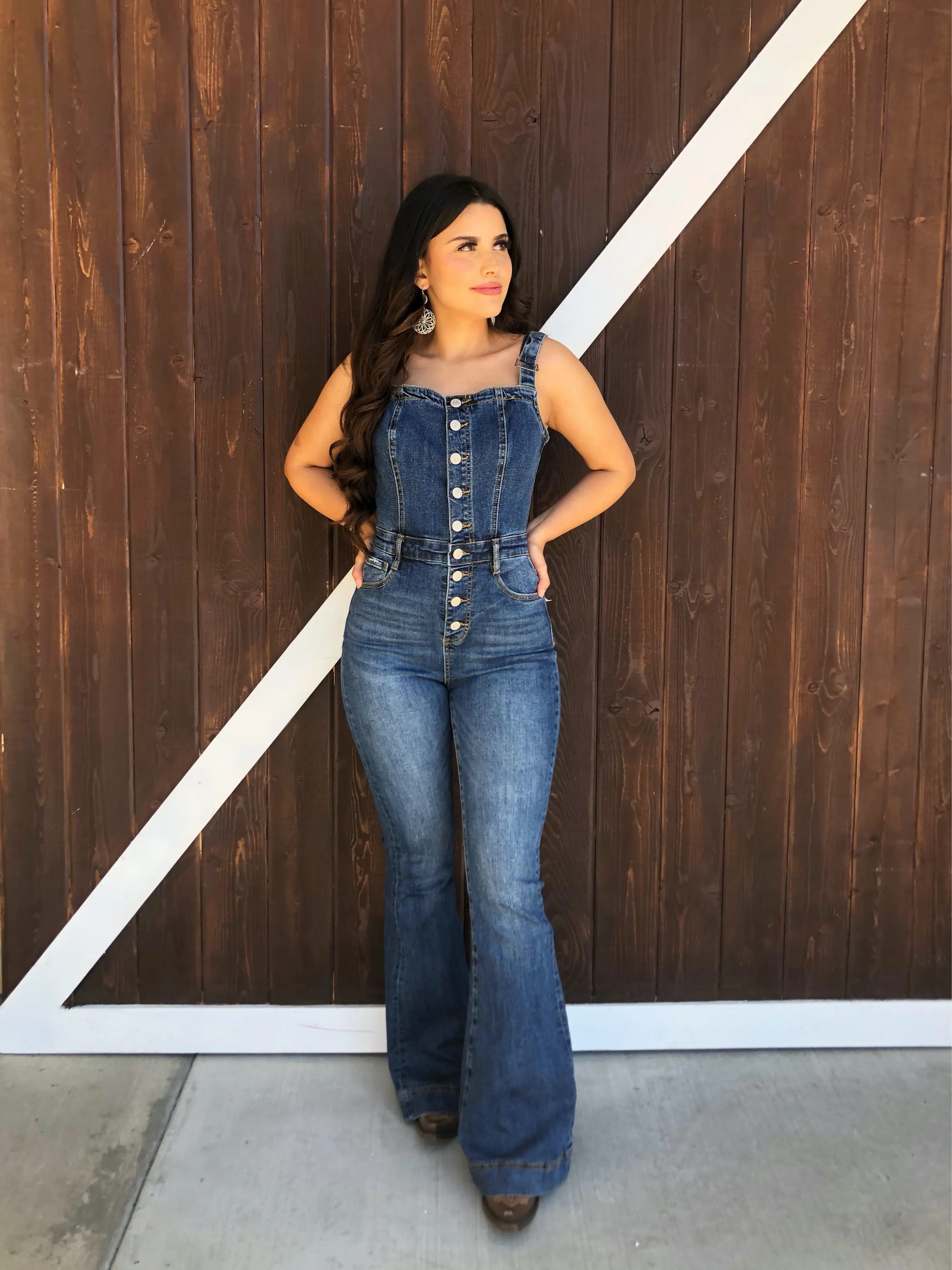 Women's AYLIN Denim Jumpsuit, Womenswear Overalls for Ladies