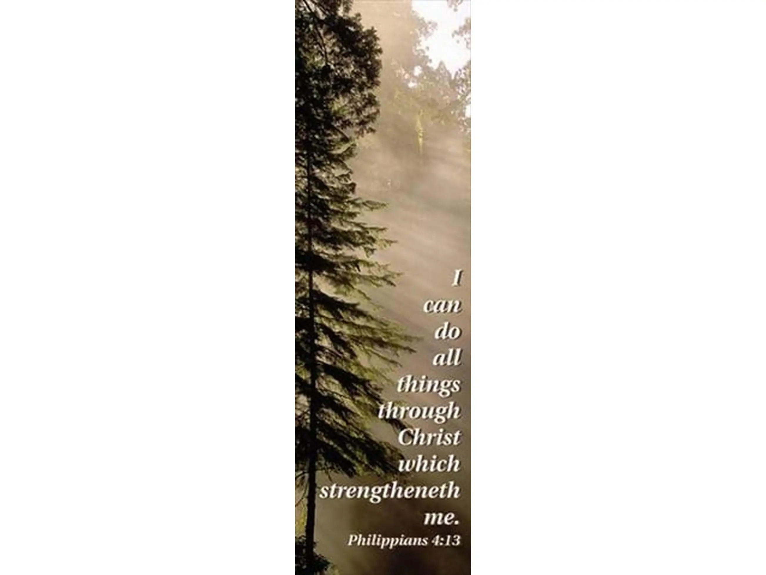 Broadman Holman 465028 Bible Bookmark - "I Can Do All Things" Philippians 4:13, Book and Bible Accessory, Primary Bookmarks and Ribbons, Publisher-B&H Publishing Group