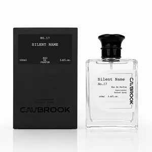 Cavbrook Silent Name Eau de Parfum 100ml 3.4 fl oz Men's Perfume | Fresh Aromatic Fragrance with Lemon, Bergamot, Hyacinth, Cedar & Amber Notes | Long Lasting Cologne for Men, Daily Wear Scent, Father's Day Gift for Him