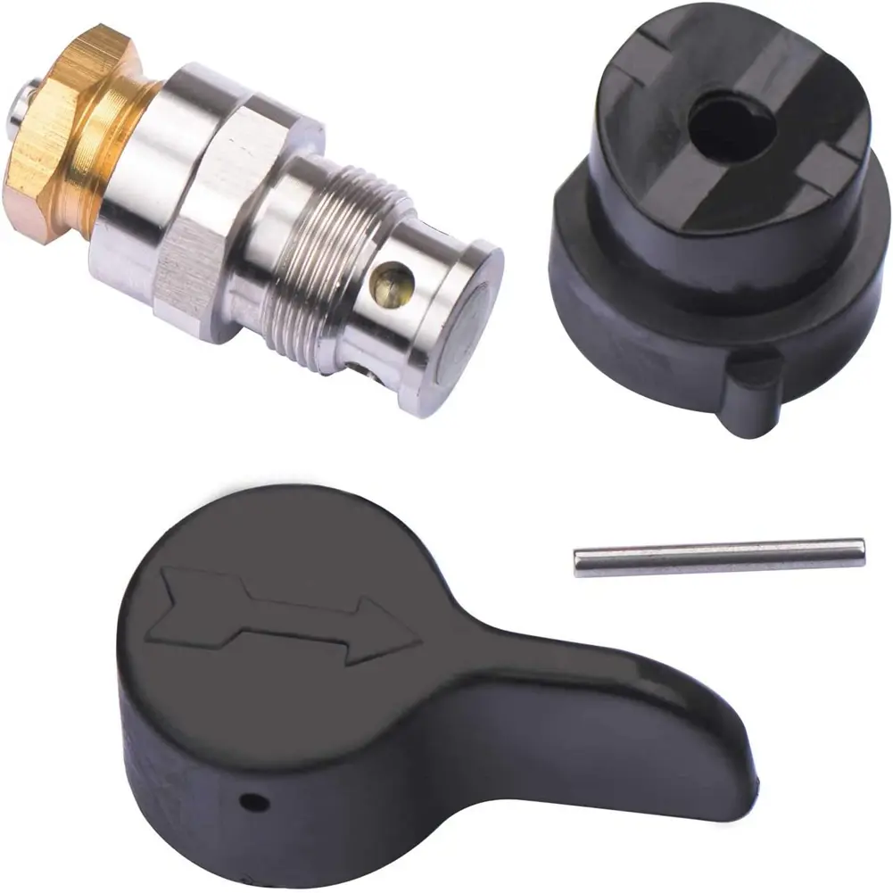 1 Set x Metal Airless Spray Main Valve (235014 Prime, Silver+Gold) - Durable Pre-Injection Accessory for Graco 390,395,490,495,595 Magnum Series Airless Spray Base, 1 Set X Airless Spray Main Spray Valve