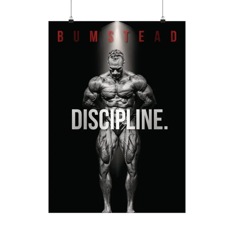 Chris Bumstead Poster, Bodybuilding Poster, Sports Poster, Motivational Poster, Gym Decor, Fitness Poster, Man Cave Art, Gift For Him