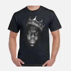 Biggie Smalls T-Shirt Mens The Notorious B.I.G Cotton Menswear Soft Top