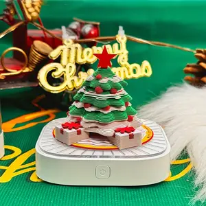 Christmas Tree 3D Calendar Note Paper, Birthday Gift Scenic Spot, Desktop Ornament Model, Creative Decompression Toy
