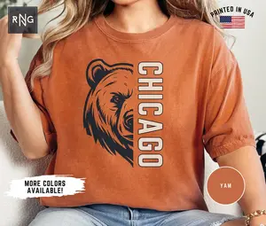 Chicago Football Shirt, Bear Football Gameday Shirt, Chicago Football Apparel, Gameday Apparel, Retro Chicago Football Gift, Bear Fan Gift