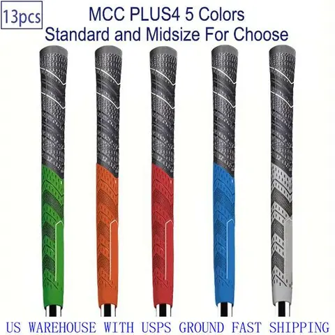 MCC Golf Club Grip Anti-Slip 60R Natural Rubber Set of 13 Golf Grips