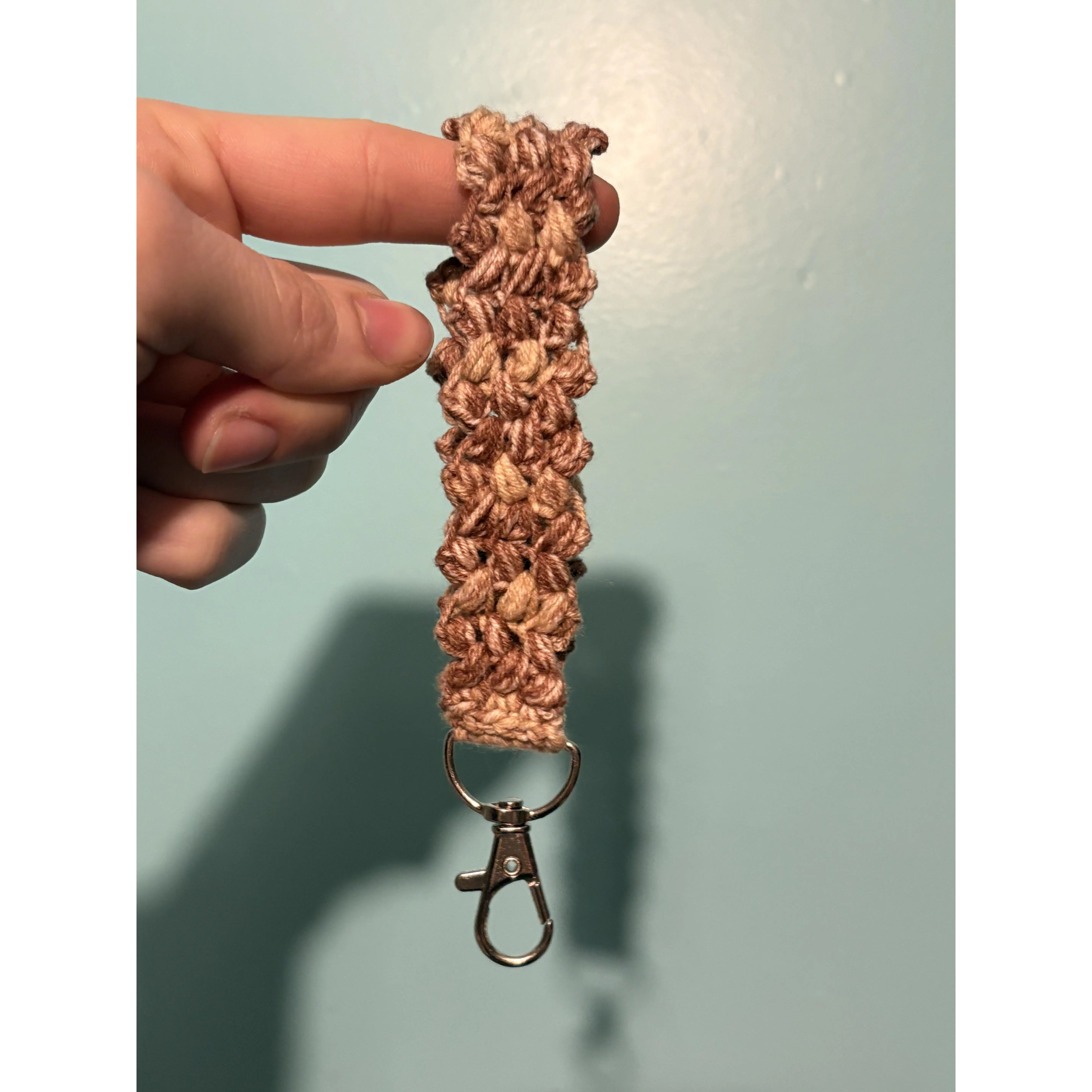 Caffeine Addict Crochet Wristlet