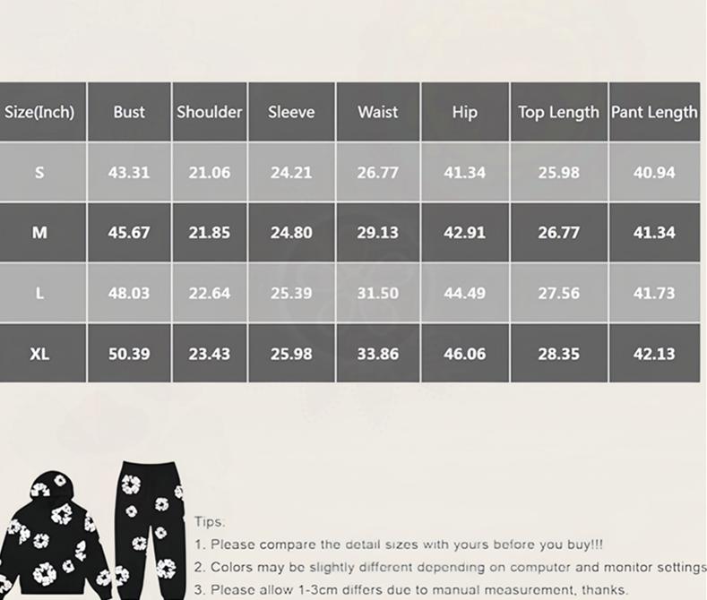 Denim Tears Unisex Fashionable Foam Cotton Printed Hoodie & Sports Suit Classic European and American Style Comfortable Durable Versatile for Multiple Occasions All Seasons