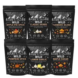 Wild Foods Wild Herb and Spice Blends - Organic Cajun Seasoning with Garlic & Lemon - All Purpose Seasonings for Baking & Grilling - Natural Flavor Enhancer