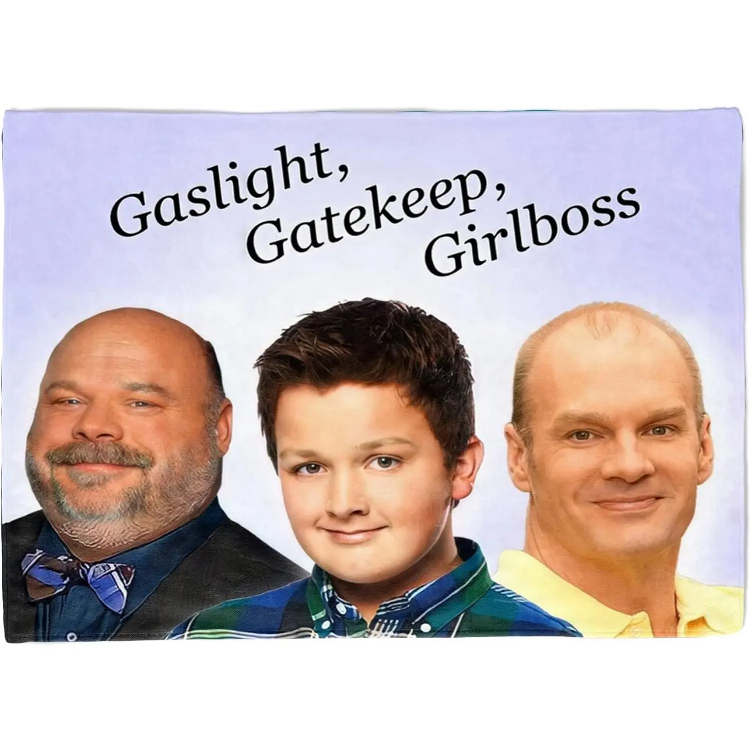 Gaslight Gatekeep Girlboss Print Tapestry - Home Decor, Easy Hanging Kit, Funny College Dorm Flag, 40"-90" Sizes, Skin-Friendly Soft HD Meme Tapestry, Hand Wash Only