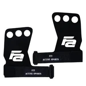 Fit Active Sports 3 Finger Gymnastics Grips for Gym Workout, Cross Training, Weightlifting - Men and Women