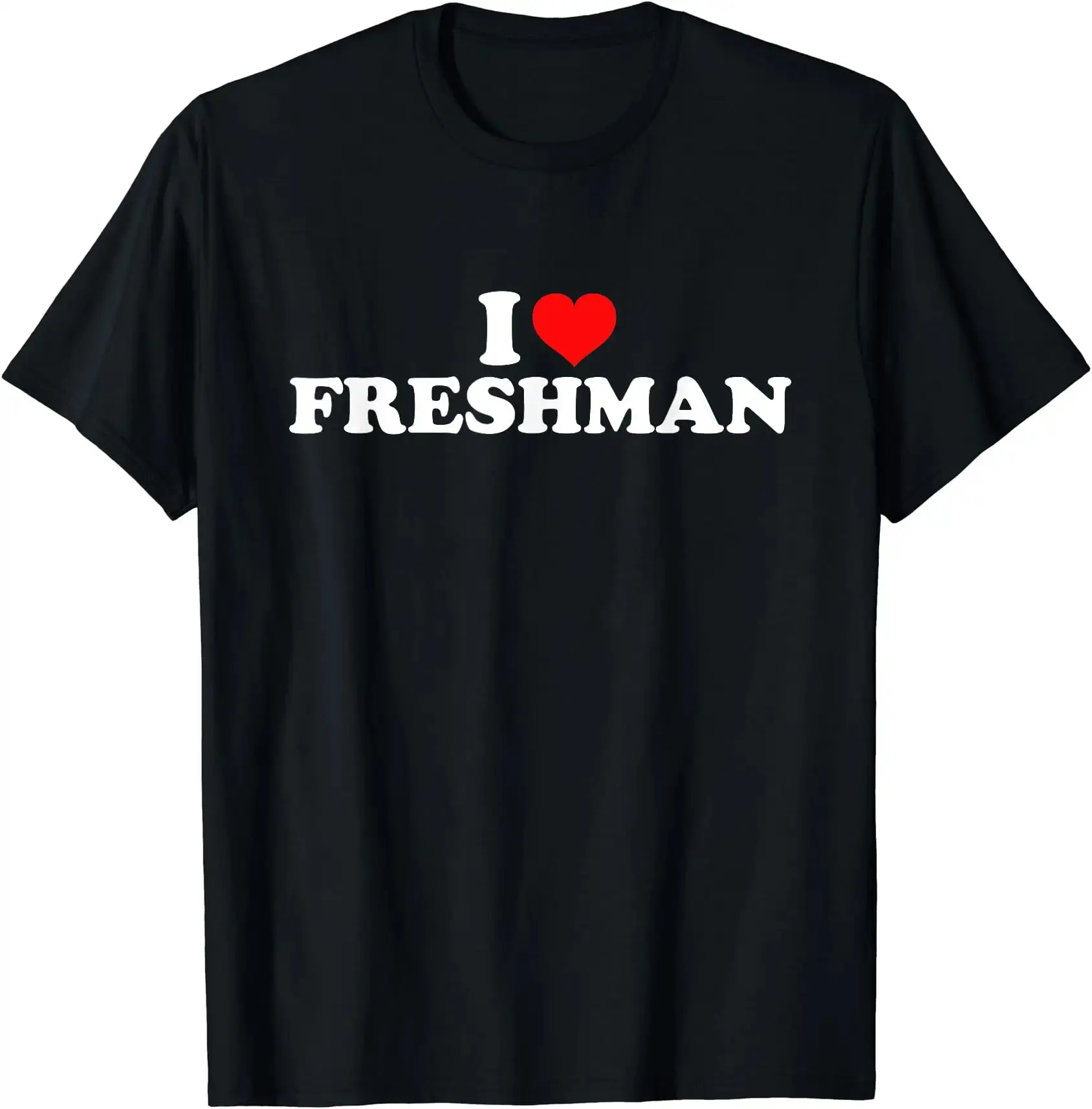 Men's Unisex Short-Sleeve Graphic Casual Cotton Fabric T-Shirt - Comfortable Top for Freshman Gifts