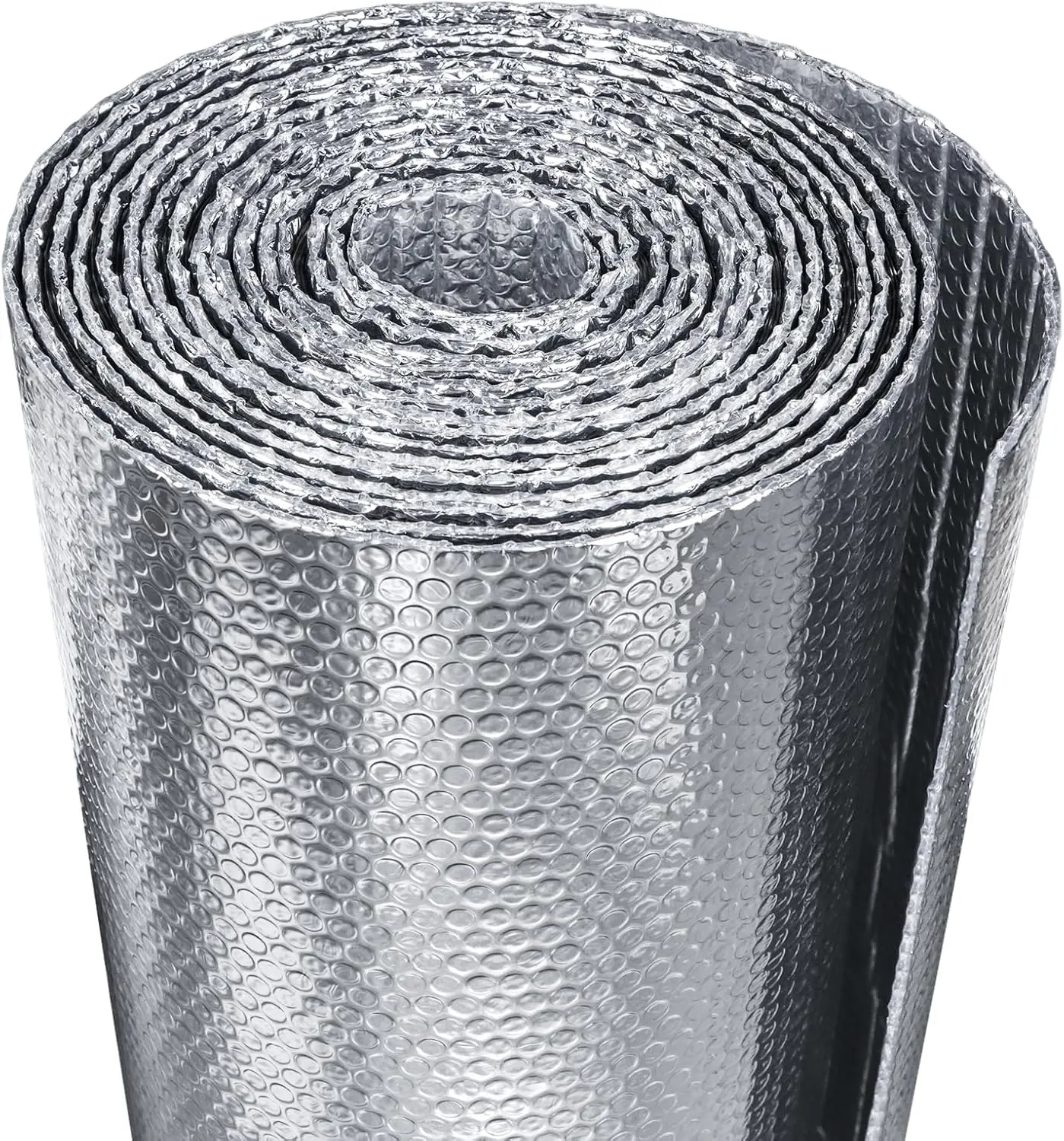 Reflective Insulation Foam 48" x 10 Ft Aluminum Foil Bubble Insulation Roll, Window Insulation Kit for RV, Thermal Insulation Cover for Window to Block Summer Heat and Retain Heat