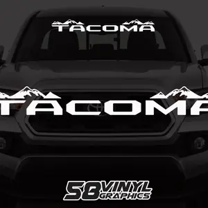 Decals for Toyota Tacoma Windshield White Color 40x4 inch Easy to Install