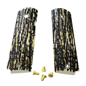 Premium Handle Panels Compatible with 1911-Style Models – Classic Wood Texture Replacement Set   Panels.