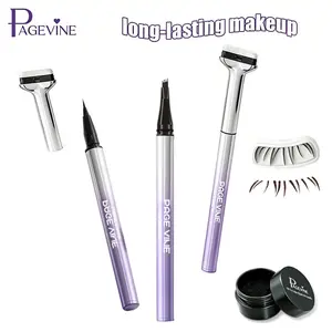 【PAGE VINE】Lower Eyelash Stamp 3-in-1 Eyeliner and Eyebrow Pen with Waterproof Ink, Compact Design, Easy Application for Natural Look, Cosmetics, dealsforyouday summerwins