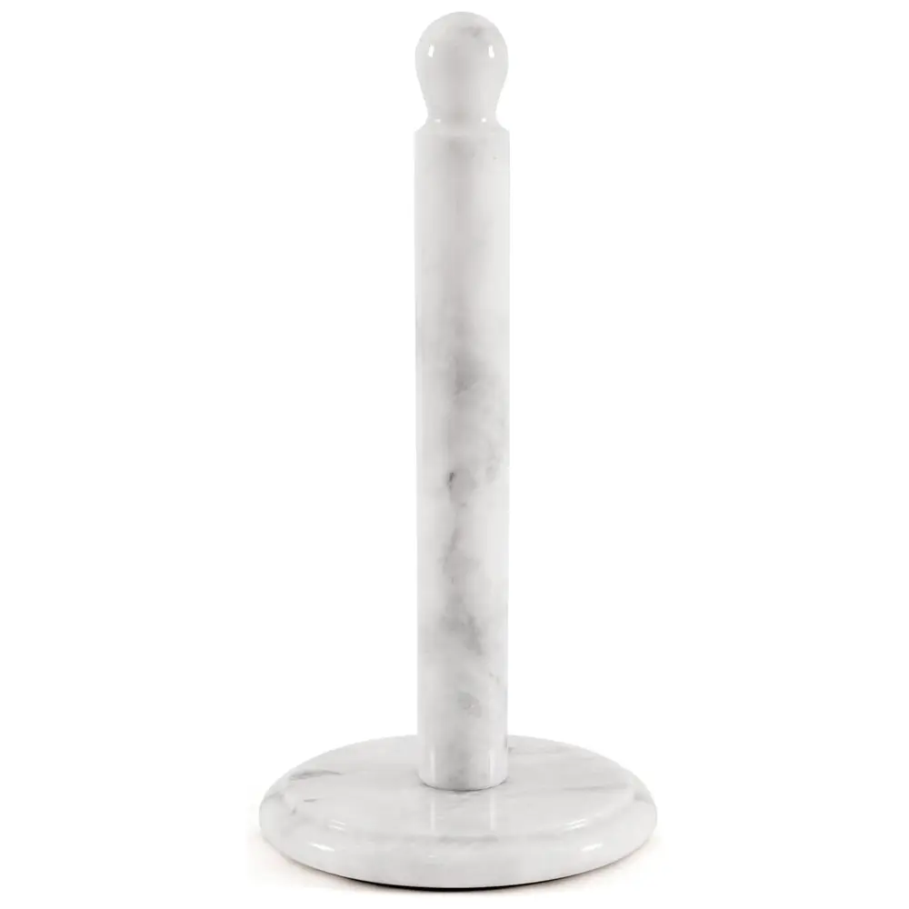 Elborse Marble Paper Towel Holder Countertop 12.5 inch Towel Stand for Bathroom and Kitchen, Premium Handmade Countertop Towel Holder, Elegant and Durable Design