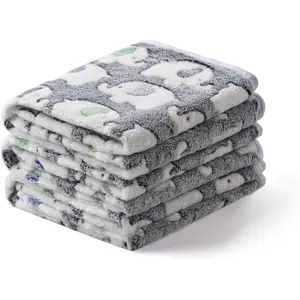 A Set of 3 Blankets Super Soft Fluffy Premium Cute Elephant Pattern Pet Blanket Flannel Throw for Dog Puppy Cat Dark Grey Small (23x16 inch),Hand Tools Kits
