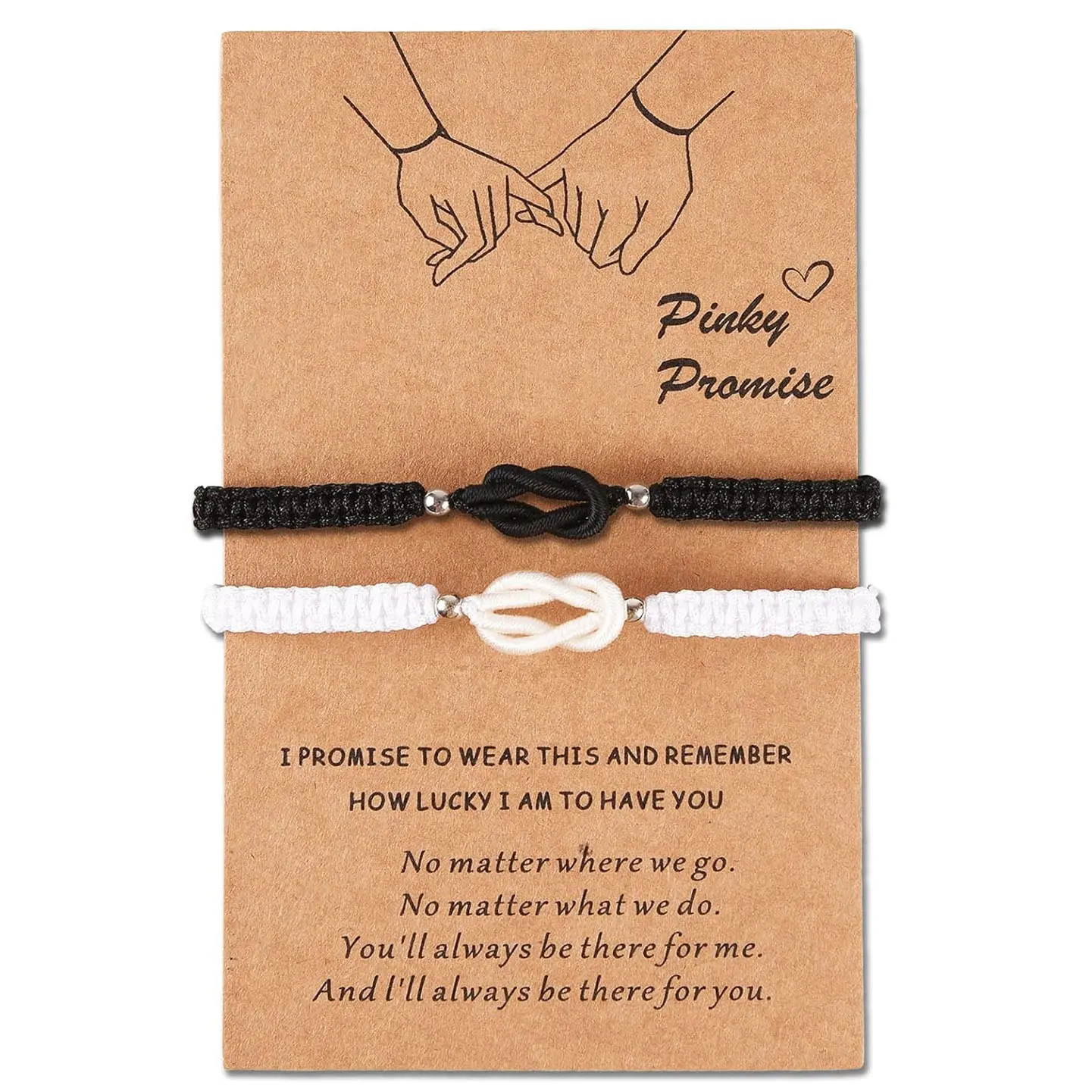 2 Pieces Matching Bracelets for Couples Best Friends Birthday Valentine‘s Gifts for Her Him Soulmate Cross Knot Relationships Bracelets for Boyfriend Girlfriend Wife,summerwins