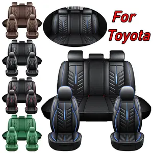 Breathable PU Leather Car Seat Covers for Toyota - Comfortable & Durable Design - Easy Installation - Perfect Fit - Enhanced Protection